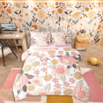 thumbnail image 1 of Homewish Chic Pink Flowers 7 Pieces Bedding Comforter Set For Teens Female Girls,Spring Garden Full Bedding Set Lightweight,Exotic Style Fitted Sheet Flat Sheet,Lightweight Room Decor,Reversible, 1 of 8