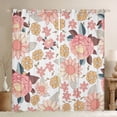 thumbnail image 1 of Homewish Chic Pink Flowers Black Out Curtains For Teens Female Girls,Spring Garden Curtains Pack of 2 (42x63 Each),Exotic Style Bedroom Curtains,Lightweight Room Decor, 1 of 6