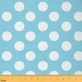 thumbnail image 1 of Homewish Chic Polka Dot Fabric by the Yard 2 Yards for Adult, Circle Fashion Abstract Sewing Fabric, White Blue Cartoon Fabric for Sewing, Microfiber Bedroom Decor, 1 of 6