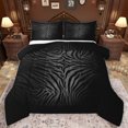 thumbnail image 1 of Homewish Chic Zebra Print Queen Comforter Set,Abstract Geometric Stripes Bedding Sets,Black Gray Bedding Comforter Set For Adults,Breathable Home Decor Reversible,3pcs, 1 of 8