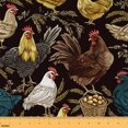 thumbnail image 1 of Homewish Child Rustic Rooster Fabric by the Yard 2 Yards, Cartoon Farm Animal Sewing Fabric, Countryside Fabric for Sewing, Lightweight Room Decor, 1 of 6