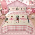 thumbnail image 1 of Homewish Christmas Nutcracker 3-Piece Full Size Comforter Sets for Kids Children Teens,Dance Ballet Girl Bedding Comforter Set,Geometric Stripes Plaid Lightweight Bedding Sets, 1 of 8