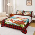thumbnail image 1 of Homewish Christmas Santa Claus 4 Pieces Queen Sheet Sets for Children Female Teens,Happy New Year Ultra Soft Flat Sheet,Xmas Festival Queen Fitted Sheet,Breathable Home Decor, 1 of 7