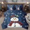 thumbnail image 1 of Homewish Christmas Snowman 7-Piece Twin Bedding Sets,Xmas Tree Red Berry Bedding Comforter Set,Happy New Year Sheet Sets For Girl Boys,Super Cozy Room Decor Reversible, 1 of 8