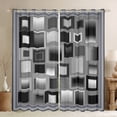 thumbnail image 1 of Homewish Classic Geometric Checkered Curtains Pack of 2 (42x84 Each),Modern Abstract Buffalo Curtains Blackout,Gray Black Bedroom Curtains For Adults,Breathable Home Decor, 1 of 6