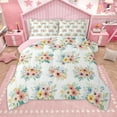 thumbnail image 1 of Homewish Colorful Cute Flower Queen Comforter Set,Country Floral Bedding Sets,Rustic Natural Plant Bedding Comforter Set For Girls,Luxury Bedroom Decor Reversible,3 Pieces, 1 of 8