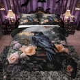 thumbnail image 1 of Homewish Colorful Flower Bedding Comforter Set,Happy Valentine'S Day Twin Comforter Sets,Black Crown Bedding Set For Men Women,Luxury Bedroom Decor Reversible,2 Pieces, 1 of 8