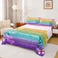 thumbnail image 1 of Homewish Colorful Gradient Butterflies 3pcs Twin Sheet Sets for Teens,Rustic Cabin Twin Fitted Sheet,Retro Vintage Breathable Flat Sheet,Luxury Bedroom Decor, 1 of 7