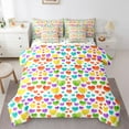 thumbnail image 1 of Homewish Colorful Love Heart Print 7-Piece Twin Bedding Sets for Teens Girls Boys,Gradient Ombre Watercolor Bedding Comforter Set,Valentine's Day Breathable Sheet Sets,Ultra Soft Home Decor, 1 of 8