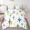 thumbnail image 1 of Homewish Colorful Stars Print 7-Piece Twin Bedding Sets For Adults Female Men,Abstract Geometric Bedding Comforter Set,Vintage Aesthetic Breathable Sheet Sets,Ultra Soft Home Decor,Reversible, 1 of 8