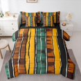 thumbnail image 1 of Homewish Colorful Stripes 7pcs Bedding Comforter Set for Teens Boys Girls,Geometric Lines Queen Bedding Sets Super Cozy,Vintage Aesthetic Queen Sheet Sets,Breathable Home Decor,Reversible, 1 of 8