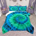 thumbnail image 1 of Homewish Colorful Tie-Dye Bedding Comforter Set,Modern Graffiti Artistic Twin Comforter Sets,Green Blue Bedding Set For Adults,Luxury Bedroom Decor Reversible,2pcs, 1 of 8