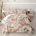 thumbnail image 1 of Homewish Cow Print Cowgirl Boots Daisy Bow Print Twin Quilt Set,Leopard Hat Style Twin Coverlet Set For Girls,2-Piece, 1 of 7
