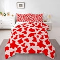 thumbnail image 1 of Homewish Cow Print Girl Boy Full Size Comforter Sets 3-Piece,Farmhouse Animal Bedding Comforter Set,Abstract Geometric Lightweight Bedding Sets,Super Cozy Room Decor,Reversible, 1 of 8