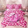 thumbnail image 1 of Homewish Cowgirl Hat Boots Bedding Comforter Set 7pcs for Kids Children Teens,Cow Print Queen Bedding Sets Super Cozy,Western Theme Queen Sheet Sets,Luxury Bedroom Decor,Reversible, 1 of 8