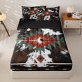 thumbnail image 1 of Homewish Red Brown Tribal Twin 4-Piece Cowhide Navajo Zipper Comforter Set, 1 of 7