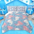 thumbnail image 1 of Homewish Cute Axolotl Bedding Comforter Set,Kawaii Sea Animal Twin Comforter Sets,Pink White Blue Bedding Set For Girls,Ultra Soft Home Decor,2pcs, 1 of 8