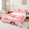 thumbnail image 1 of Homewish Cute Axolotl Salamander Twin Sheet Sets,Sweet Dessert Doughnut Twin Fitted Sheet,Pink Ocean Animal Flat Sheet For Boys Girls,Super Cozy Room Decor,3-Piece, 1 of 7