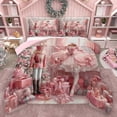 thumbnail image 1 of Homewish Cute Ballet Dancer Queen Comforter Set,Christmas Nutcracker Bedding Sets,Pink Xmas Gifts Bedding Comforter Set for teens,Luxury Bedroom Decor Reversible,3-Piece, 1 of 8
