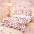 thumbnail image 1 of Homewish Cute Botanical Mushrooms Bed Sheets,Romantic Flowers Full Size Sheets,Pink,4pcs,1 Flat Sheet, 1 Fitted Sheet and 2 Pillowcases, 1 of 6