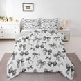 thumbnail image 1 of Homewish Cute Bow 3 Pieces Queen Comforter Set for Preppy Children Kids,Kawaii Bow-Tie Ultra Soft Bedding Sets,Dreamy Princess Bedding Comforter Set Breathable,Luxury Bedroom Decor,Reversible, 1 of 8