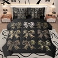 thumbnail image 1 of Homewish Cute Bowknot Bowtie 7 Pieces Bedding Comforter Set,Rustic Camouflage Print Full Bedding Set,Green Black Fitted Sheet Flat Sheet For Kids,Microfiber Bedroom Decor Reversible, 1 of 8