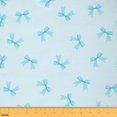 thumbnail image 1 of Homewish Cute Bowtie Fabric by the Yard 3 Yard,Princess Bow Knot Sewing Fabric,Dreamy Blue Room Decor Fabric by the Yard For Girls,Microfiber Bedroom Decor, 1 of 6
