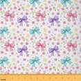 thumbnail image 1 of Homewish Cute Cartoon Bow-tie 01 for Kids, Pink Blossoms Flower Room Decor Fabric by the Yard, Princess Style Sewing Fabric, Breathable Home Decor, 1 of 6