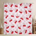 thumbnail image 1 of Homewish Cute Cartoon Bowtie Blackout Curtains Set of 2 (52x84 Each),Sweet Berry Window Curtains,Pink Classic Checkered Curtains and Drapes For Girls Kids,Ultra Soft Home Decor, 1 of 6
