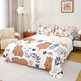 thumbnail image 1 of Homewish Cute Cartoon Capybara Bed Sheets,Country Farmhouse Lodge King Sheets,Brown White Sheet Set For Boys Kids,Ultra Soft Home Decor,4 Pieces, 1 of 7