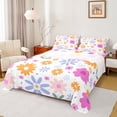 thumbnail image 1 of Homewish Cute Cartoon Daisy Twin Sheet Sets,Kawaii Flower Floral Twin Fitted Sheet,White Pink Orange 03 For Girls,Luxury Bedroom Decor,3 Pieces, 1 of 7