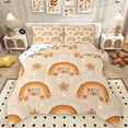 thumbnail image 1 of Homewish Cute Cartoon Rainbow Queen Comforter Set,Lovely Flower Floral Bedding Sets,Cartoon Daisy Bedding Comforter Set For Girl,Super Cozy Room Decor Reversible,3pcs, 1 of 8