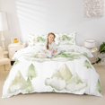 thumbnail image 1 of Homewish Cute Dragon Bedding,Cartoon Wildlife Duvet Cover Full,Green,Reversible,3 Pieces,1 Duvet Cover and 2 Pillowcases, 1 of 6