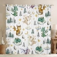 thumbnail image 1 of Homewish Cute Dragon Black Out Curtains for Children Kids Teens,Kawaii Animal Curtains Pack of 2 (42x63 Each),Cartoon Stars Print Bedroom Curtains,Lightweight Room Decor, 1 of 6