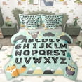 thumbnail image 1 of Homewish Cute Fox Owl 7-Piece Twin Bedding Sets,Educational Learning Bedding Comforter Set,26 Letters Aplhabet Sheet Sets For Kids,Ultra Soft Home Decor Reversible, 1 of 8