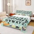 thumbnail image 1 of Homewish Cute Fox Owl Queen Sheet Sets,Educational Learning Flat Sheet,26 Letters Aplhabet Queen Fitted Sheet For Kids,Ultra Soft Home Decor,4 Pieces, 1 of 7