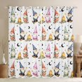 thumbnail image 1 of Homewish Cute Gnome Kitchen Curtains For Kids,Kawaii Cartoon Themed Black Out Curtains Pack of 2 (42x63 Each),White, 1 of 6