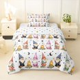 thumbnail image 1 of Homewish Cute Gnome Twin Comforter Sets For Kids,Kawaii Cartoon Themed Bedding Set,White,Polkadot Reversible,2 Pieces,1 Comforter and 1 Pillowcase, 1 of 7