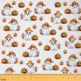 thumbnail image 1 of Homewish Cute Halloween Ghost Fabric by the Yard 1 Yard, Funny Pumpkin Room Decor Fabric by the Yard, Teens Boys Girls Kids Sewing Fabric, Microfiber Bedroom Decor, 1 of 6