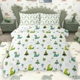 thumbnail image 1 of Homewish Cute Jungle Dino Bedding Comforter Set 2pcs for Kids Teens,Cartoon Wildlife Twin Comforter Sets Microfiber,Woodland Animal Dinosaur Breathable Bedding Set,Luxury Bedroom Decor,Reversible, 1 of 8
