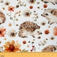 thumbnail image 1 of Homewish Cute Jungle Hedgehog Fabric by the Yard 2 Yards for Teen, Groovy Daisy Flower Sewing Fabric, Kawaii Animal Fabric for Sewing, Luxury Bedroom Decor, 1 of 6