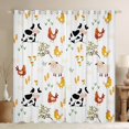 thumbnail image 1 of Homewish Cute Milk Cow Blackout Curtains Set of 2 (52x84 Each),Kawaii Farmhouse Sheep Window Curtains,Boho Style Chicken Curtains and Drapes For Kids,Luxury Bedroom Decor, 1 of 6