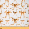 thumbnail image 1 of Homewish Cute Orange Bowknot 01, Kawaii Cartoon Ribbon Bow Room Decor Fabric by the Yard, Teens Girls Kids Sewing Fabric, Luxury Bedroom Decor, 1 of 6