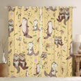 thumbnail image 1 of Homewish Cute Otter Curtains Pack of 2 (42x84 Each) for Children Teenagers,Stars Print Curtains Blackout,Cartoon Animal Koi Fish Bedroom Curtains,Super Cozy Room Decor, 1 of 6