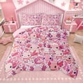 thumbnail image 1 of Homewish Cute Salamander Bedding Comforter Set,Underocean Cartoon Animal Twin Comforter Sets,Pink Axolotl Bedding Set For Boys Girls,Super Cozy Room Decor Reversible,2 Pieces, 1 of 8