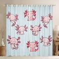 thumbnail image 1 of Homewish Cute Salamander Black Out Curtains,Cartoon Axolotl Curtains Pack of 2 (42x63 Each),Pink Blue Bedroom Curtains For Boys Girls,Super Cozy Room Decor, 1 of 6