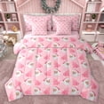 thumbnail image 1 of Homewish Cute Santa Claus 7pcs Bedding Comforter Set,Cute Christmas Tree Queen Bedding Sets,Pink White Queen Sheet Sets For Girl Boy,Super Cozy Room Decor Reversible, 1 of 8