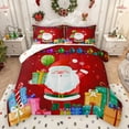 thumbnail image 1 of Homewish Cute Santa Claus Full Size Comforter Sets,Colorful Christmas Gifts Bedding Comforter Set,Merry Xmas Bedding Sets For Girls Kids,Super Cozy Room Decor Reversible,3 Pieces, 1 of 8