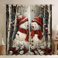 thumbnail image 1 of Homewish Cute Winter Snowman Curtains Pack of 2 (42x84 Each) for Kids, Cartoon Groovy Flower Curtains Blackout, Merry Christmas Bedroom Curtains, Curtains and Drapes Bedroom Decor, 1 of 6