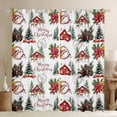 thumbnail image 1 of Homewish Cute Xma Reindeer Black Out Curtains,Merry Christmas Curtains Pack of 2 (42x63 Each).Rustic Farmhouse Cabin Bedroom Curtains For Girl Boy,Super Cozy Room Decor, 1 of 6